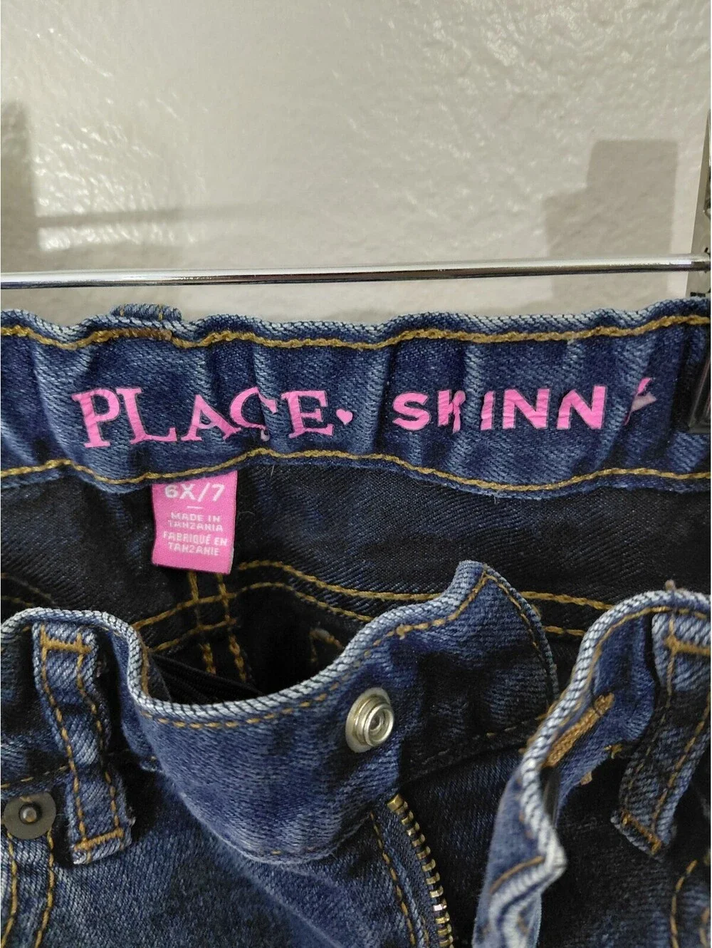 The Children's Place Girls' Skinny Jeans Size 6X/7 Adjustable Waist